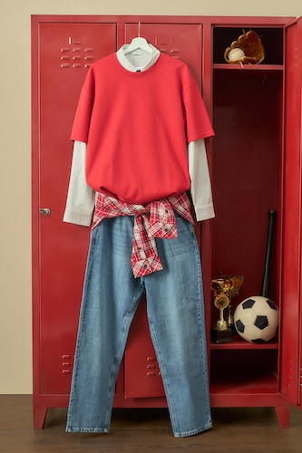 Мужчины Голубрй Джинсы Baggy Fit