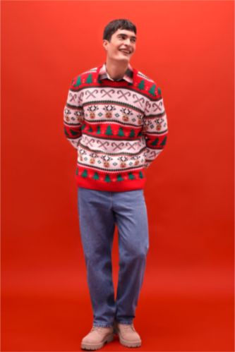 Baggy Fit Wide Leg Denim Trousers