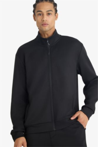 Standard Fit High Neck Cardigan