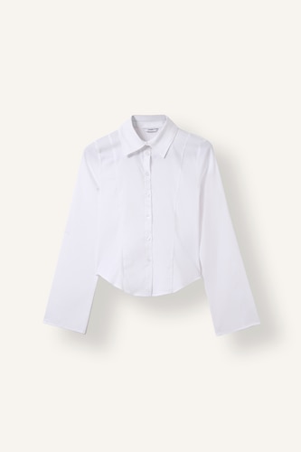 Fitted Poplin Uzun Kollu Gömlek