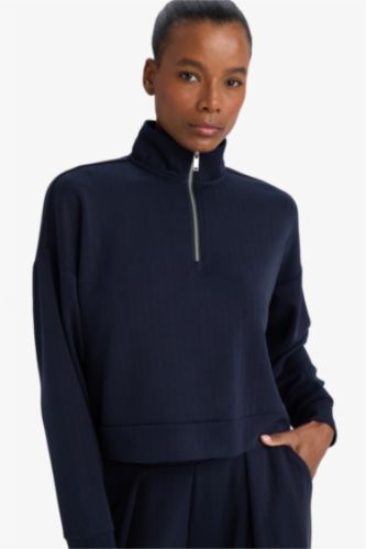 High Neck Modal Sports Sweatshirt