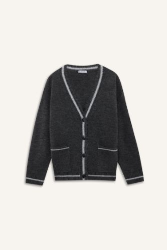 Oversize Fit V-Neck Cardigan