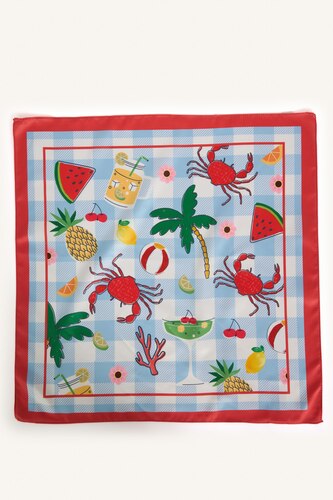Woman Satin Scarf