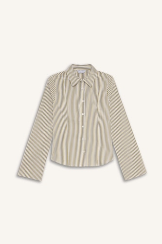 Slim Fit Poplin Long Sleeve Shirt