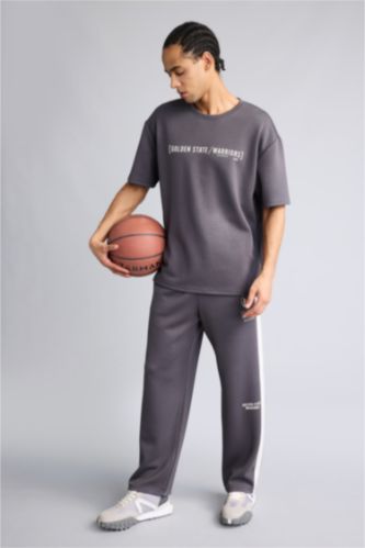 MAN Anthracite NBA Golden State Warriors Standard Fit Modal Joggers