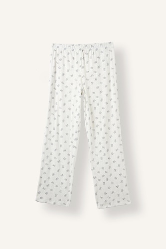 Regular Fit Ayıcıklı Uzun Kollu Pijama Takımı