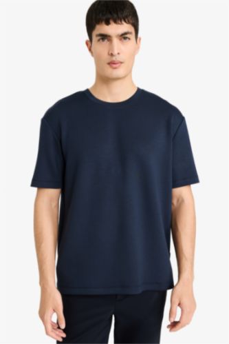 Regular Fit дөңгелек жағалы қысқа жеңді футболка