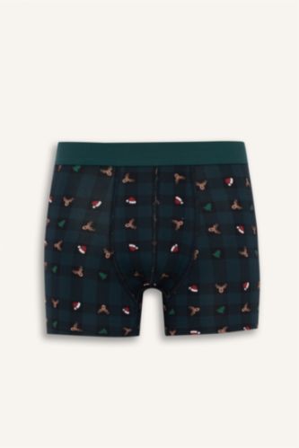 Yılbaşı Temalı Regular Fit Boxer