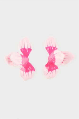 Kadın Pembe Çiçek Küpe