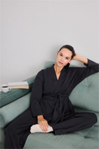 Modal Kimono Ceket-Fall in Love Loungewear