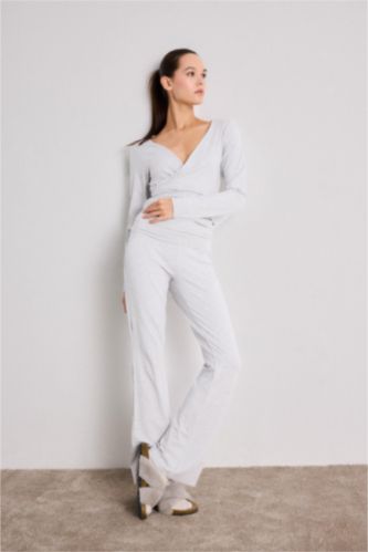 İspanyol Paça Tayt Pantolon-Fall in Love Loungewear