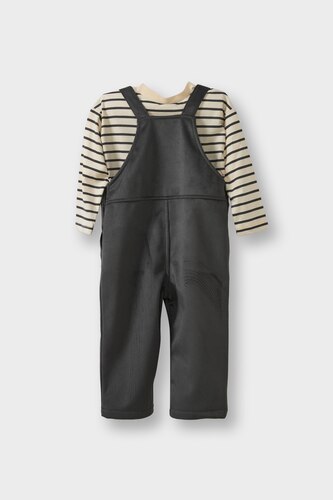 Baby Boy Striped Long Sleeve T-Shirt Jumpsuit 2 Piece Set