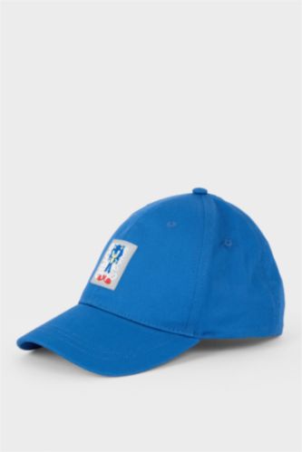 أولاد أزرق شفقة كاب قطن ولادي باتكيت