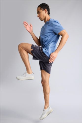 Мужчины Антрацит Спортивные шорты Slim Fit