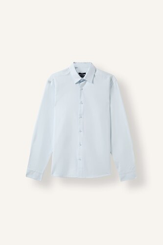 Erkek Açık Mavi Modern Fit Uzun Kollu Gömlek
