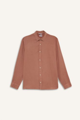 Regular Fit Twill Uzun Kollu Gömlek