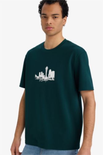 Ауа өткізетін суретті футболка