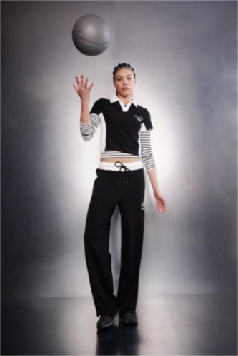 WOMAN Anthracite Straight Fit NBA Miami Heat with Pockets Trousers