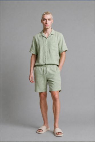 Men Mint Baggy Fit