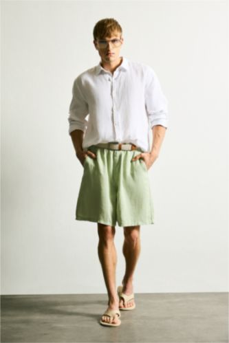 MAN Mint Premium Baggy Fit Bermuda Shorts