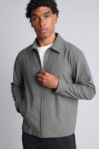 Men Dark Khaki Puffer Jacket
