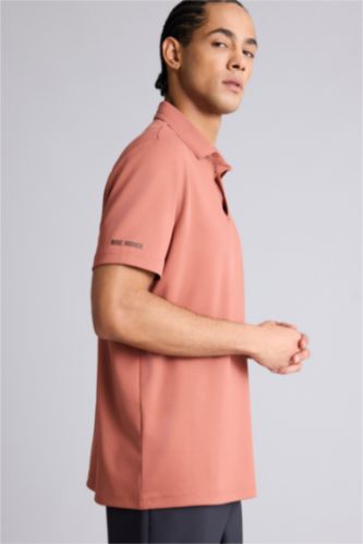 Erkek Açık Kahve Standart Fıt Polo Tişört