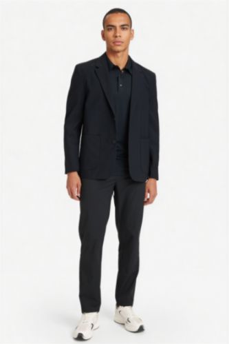 Erkek Siyah Slım Fıt Pantolon