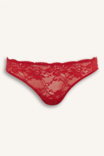 Dantel Detaylı Dantel Brazilian Külot Fall in Love