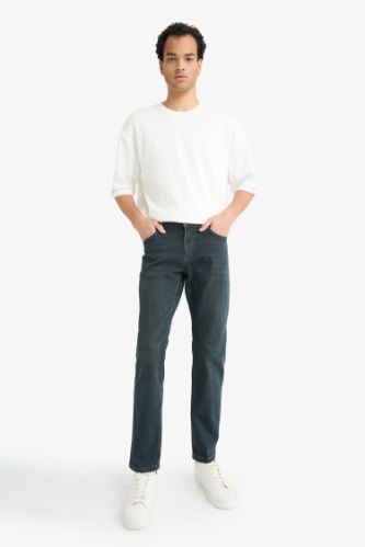 Pedro Slim Fit Dar Kalıp Normal Bel Dar Paça Jean Pantolon