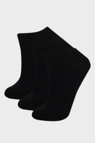 Woman Basic 3 piece Cotton Short Socks