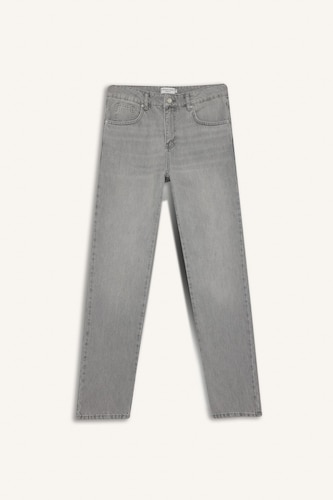 Straight Fit Regular Hem Trousers