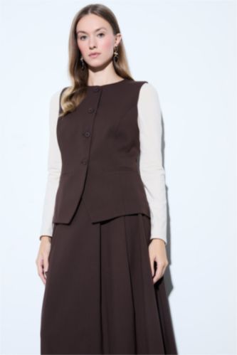 Regular Fit Crew Neck Vest