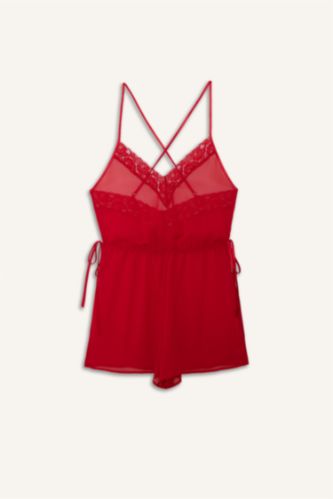 جمبسوت شيفون قصة عادية بياخة V بحمالات