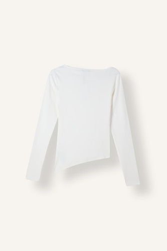Slim Fit Boat Collar Ribana Long Sleeve T-Shirt