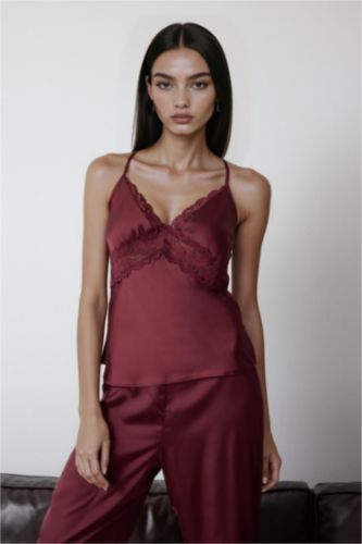 Regular Fit Strappy Woven Tops