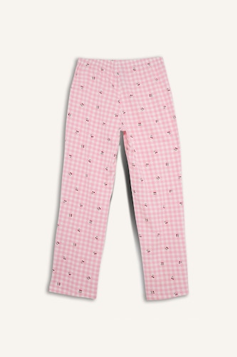 Regular Fit Printed Top Bottom 2 Piece Pyjamas Set