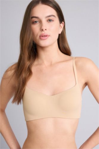 Kadın Bej Micro Kaplı Dolgulu Balensiz Bralet