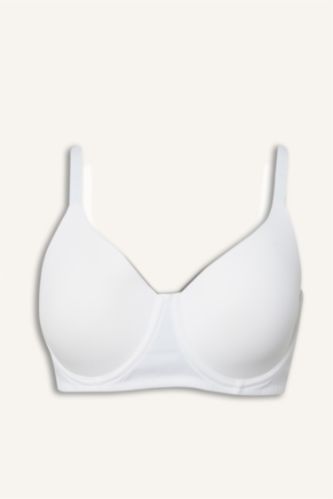 WOMAN Ecru Micro Coated Padded Underwired T-Shirt Bra