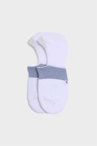 Erkek Beyaz Erkek 2'li Pamuklu Sneaker Çorap