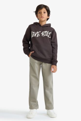 Erkek Çocuk Beli Lastikli Standart Paça Pantolon