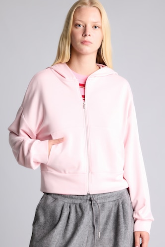 WOMAN Light Pink Loose Fit Modal Hoodie