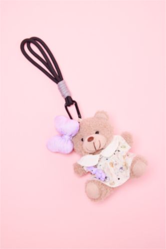 Kadın Mor Detaylı Giydirilebilir Anahtarlık Kostümü