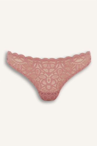 Simli Dantel Brazilian Külot