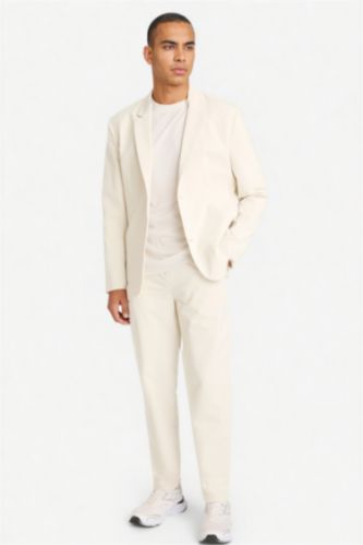 رجال بيج سروال قصة عادية