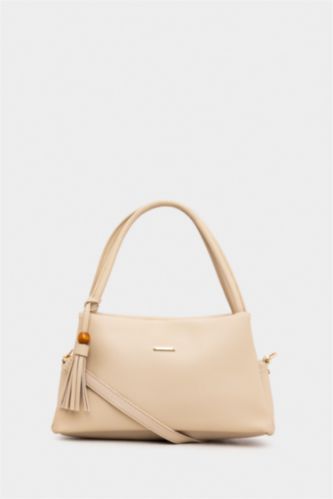 WOMAN Beige Woman Shoulder Bag