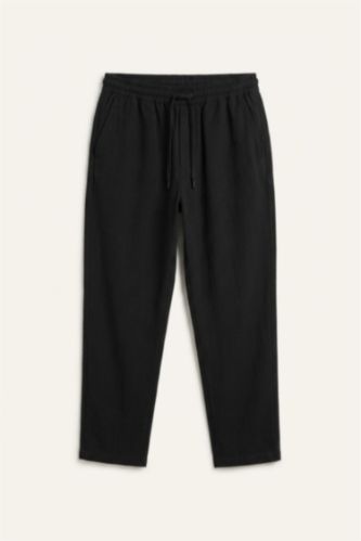 Men Black Baggy Fit Trousers