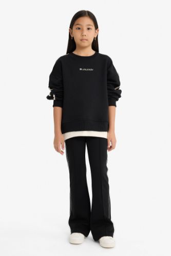 بنطلون سويت بانتس بناتي فلير فيت وخصر مطاطي