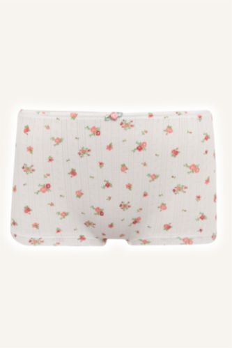 Women Rose Cotton Slip Panty