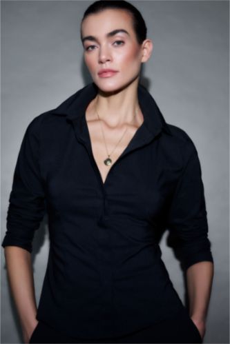 Kadın Altın Reis X DeFacto Madalyon Gold Kolye