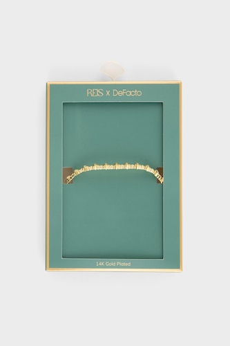 Reis X DeFacto Taşlı Gold Bileklik